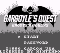 Gargoyles_Quest_Start Screen